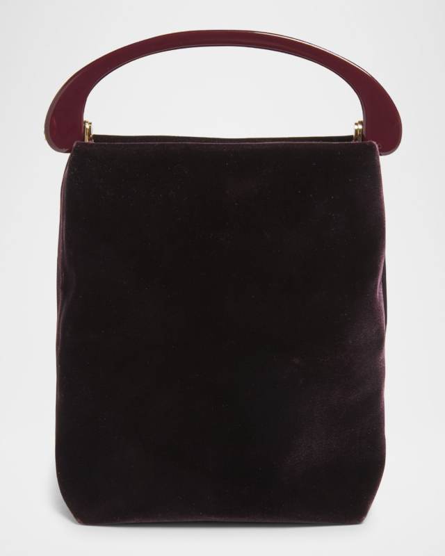 Velvety Viscose Mini Crossbody Bag
